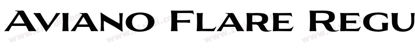 Aviano Flare Regula字体转换